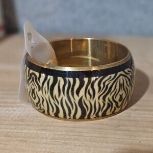 Tamina by Stella Zebra Print Enamel Bracelet ~ Retro ~ Casual ~ Bohemian ~ Funky